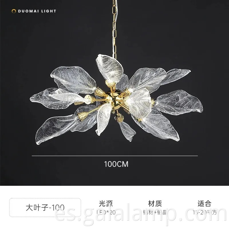 Elegante lámpara colgante de estilo rama para mesa de comedor